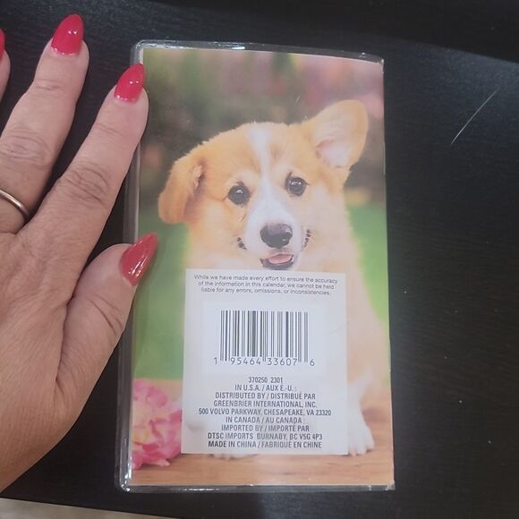 Puppies dogs corgi 2024 2025 monthly Planner pocketbook calendar pug frenchie - Picture 10 of 10